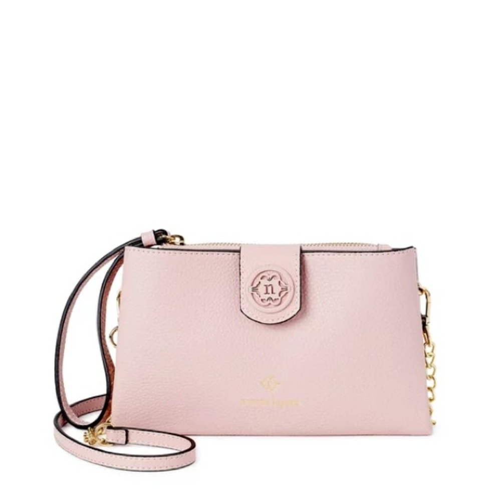 NWT NANETTE LEPORE CONVERTIBLE WALLET ON A CHAIN BLUSH